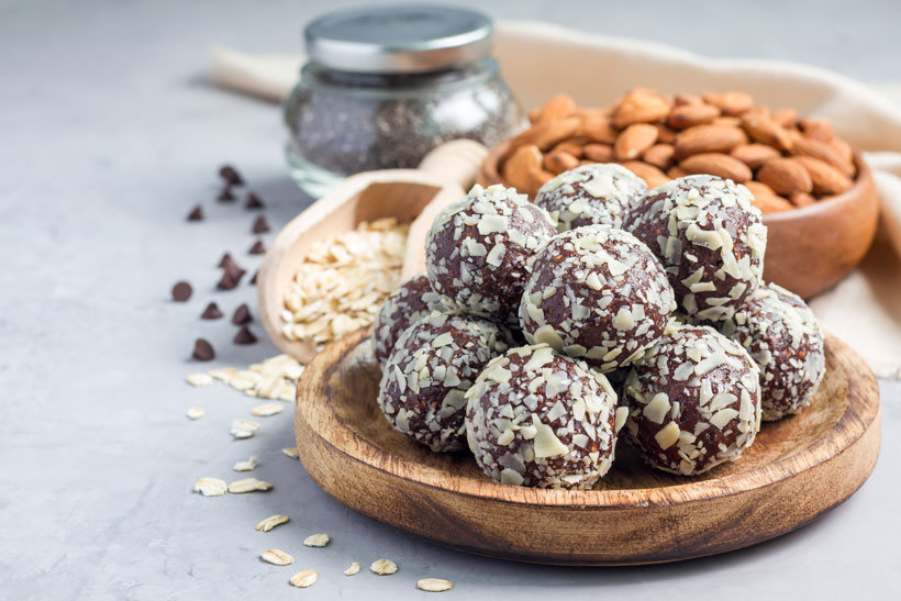 Chocolate peanut butter energy balls