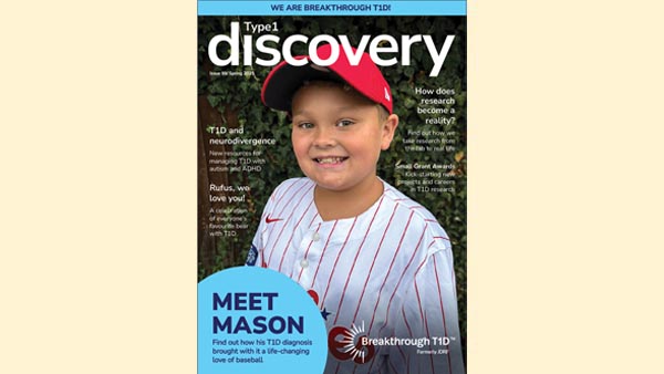 Type 1 Discovery magazine issue 99 Spring 2025 cover featuring Mason, with yellow background