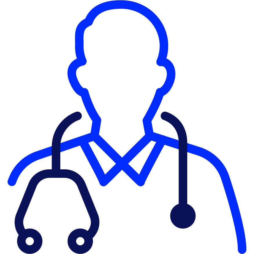 Blue doctor iconography