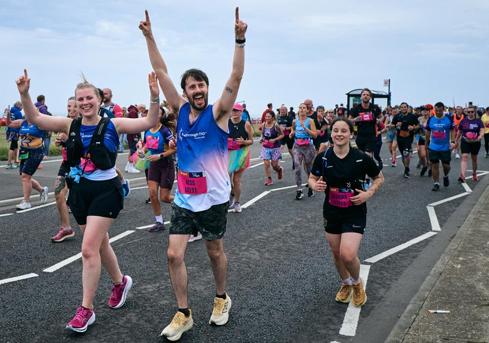 Breakthrough T1D supporters running in the Great North Run 2025