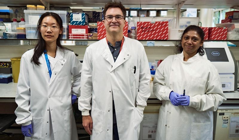 Professor Gavin Bewick with research team