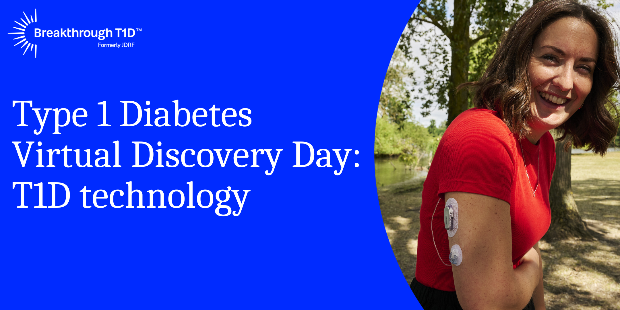 Banner advertising Type 1 Diabetes Virtual Discovery Day: T1D technology