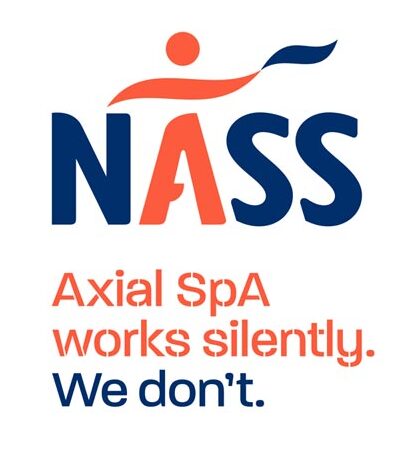 NASS logo: "Axial SpA works silently, we don't"