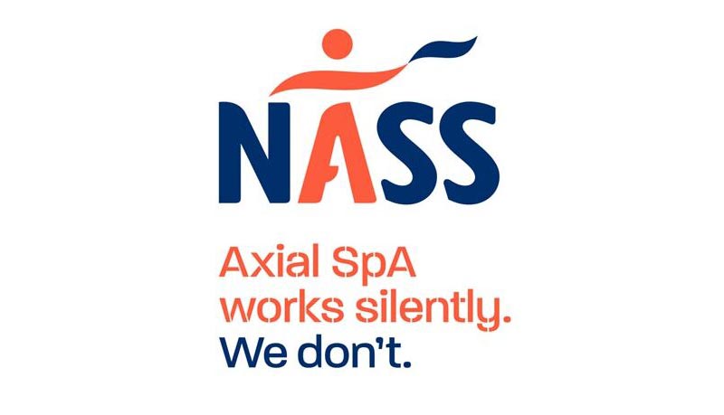 NASS logo: "Axial SpA works silently, we don't"