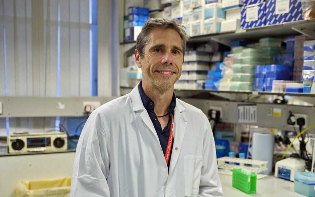 Professor Tim Tree in laboratory setting
