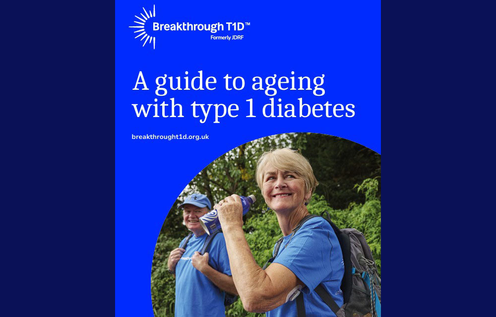 A guide to ageing with type 1 diabetes leaflet front cover thumbnail
