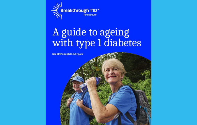 A guide to ageing with type 1 diabetes leaflet front cover thumbnail