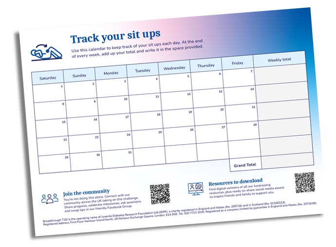 Track your sit ups resource
